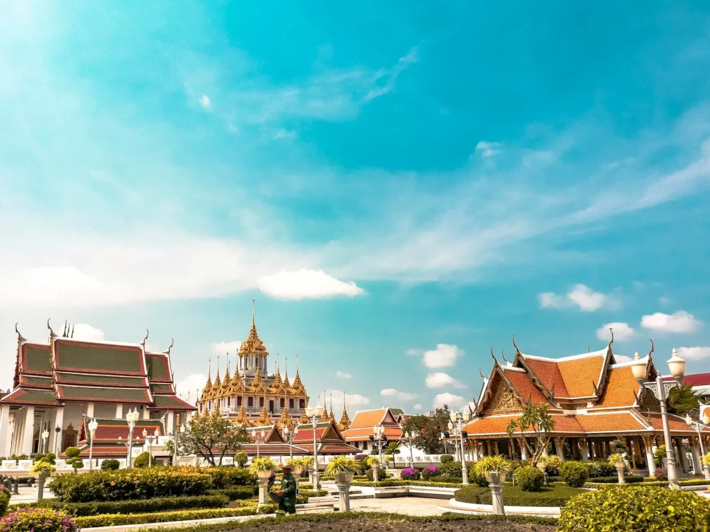 Temples et toits de Bangkok