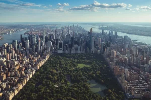 Central Park vu du ciel à New York